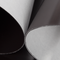 Magnetfolie, schwarz, rechteckig, liegend, aufgerollt