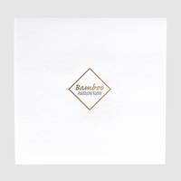 Serviette Airlaid, farbig mit Logo bedruckt, 