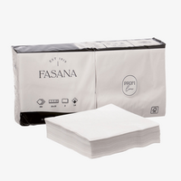 Serviette, gefalzt auf 16,5 x 16,5 cm (offen 33 x 33 cm), 1/4-Falz, unbedruckt