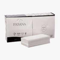 Serviette, gefalzt auf 8,25 x 16,5 cm