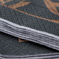 Serviette, Tissue, 1/4-Falz, Vierteldruck, farbig, Detail Struktur