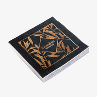 Serviette, Tissue, 1/4-Falz, Vierteldruck, farbig, liegend