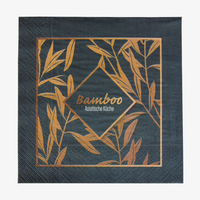 Serviette Tissue,1/4-Falz, vollflächig farbig bedruckt, Vorderseite