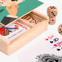 Tischspielen, farbig bedruckt, offen