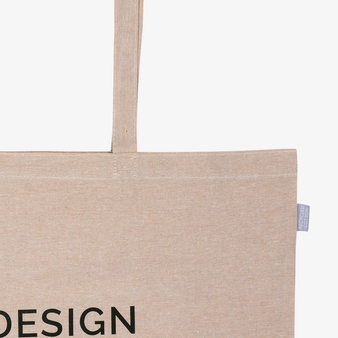 Shopper aus leichtem, recycelte Baumwollmix