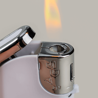 Slider Feuerzeug, einseitigem Farbdruck mit Text, Feuerzeug mit Flamme