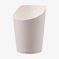 Snack- und Wrapbecher 5,5 x 10 cm, weiß