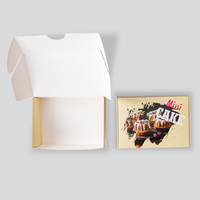 Snack Verpackung mit Klappdeckel (13 x 11 x 5 cm), geöffnet