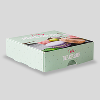 Snack Verpackung mit Klappdeckel, einseitig bedruckt 4/0-farbig, geschlossen