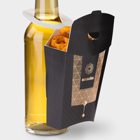 Snackholder, farbig bedruckt, an Flasche
