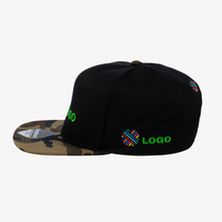 Snapback Camo Cap, mit VIER Stickpositionen, Links