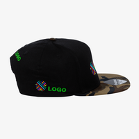 Snapback Camo Cap, mit VIER Stickpositionen, Rechts