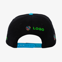 Snapback Youth Size Cap, mit DREI Stickpositionen, Hinten