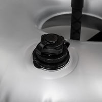 Detailaufnahme vom Verschluss der Wassersacks