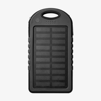 Solar-Powerbank mit LED-Ladeanzeige 5 W 4.000 mAh schwarz