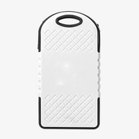 Solar-Powerbank mit LED-Ladeanzeige 5 W 4.000 mAh weiß Rückseite