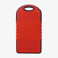 Solar-Powerbank mit LED-Ladeanzeige 5 W 4.000 mAh rot Rückseite