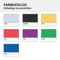 Sonnenbrille matt, ohne Werbeanbringung