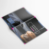 Speisekarte, farbig bedruckt, liegend mit Burger Motiv