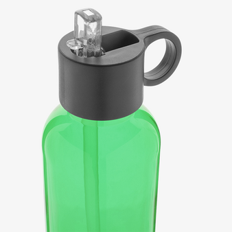 Sportflasche aus RPET mit Flip-Top-Deckel, 500 ml, ohne Werbeanbringung