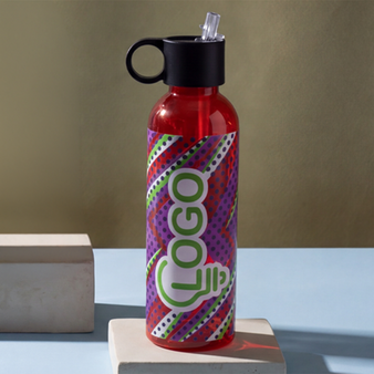 Sportflasche aus RPET mit Flip-Top-Deckel, 500 ml