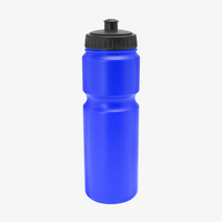 Sportflasche mit Spender 840 ml blau