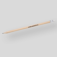 Bleistift, bedruckt mit Radiergummi, natur