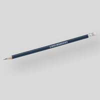 Bleistift, bedruckt mit Radiergummi, marineblau