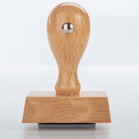 Stempel, stehend mit Motiv, Holz