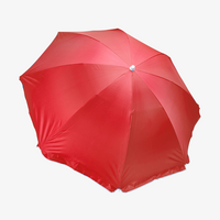 Strandschirm mit UV-Schutz, stufenlos verstellbar, Ø 155 cm, Personalisierung auf Anfrage