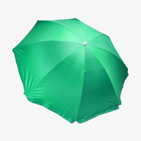 Strandschirm mit UV-Schutz, stufenlos verstellbar, Ø 155 cm, Personalisierung auf Anfrage