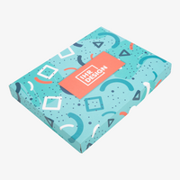 Stuelpdeckelkarton, farbig bedruckt, Box geschlossen