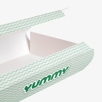 Sushibox L (21 x 15 x 5 cm) einseitig bedruckt 4/0-farbig