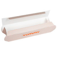 Sushibox S (21 x 5 x 5 cm) einseitig bedruckt 4/0-farbig
