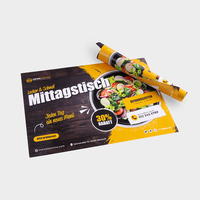 Aufleger, farbig bedruckt, liegen, eigerollt