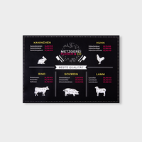 Aufleger, farbig bedruckt, liegen