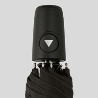 Taschenschirm, Henkel, stehend, Schwarz