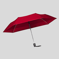Taschenschirm, geoeffnet , Rot