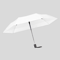 Taschenschirm, geoeffnet , Weiß