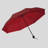 Taschenschirm, geoeffnet, Rot