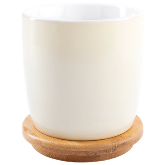 Tasse mit Bambusdeckel