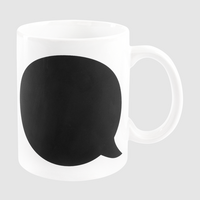 Tasse mit Tafeloberfläche schräg