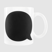 Tasse mit Tafeloberfläche