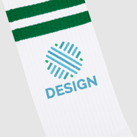 Klassische Tennissocken, Detail Druck