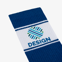 Farbige Tennissocken, Detail Druck