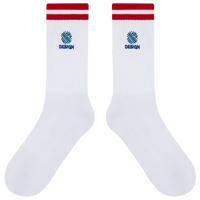 Premium-Tennissocken, mehrfarbig bestickt