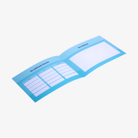 Terminkarte, gefalzt auf DIN A6 quer (14,8 x 10,5 cm), vertikaler Mittelfalz, 4-seitig, 4/4-farbig