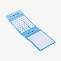 Terminkarte, gefalzt auf DIN A7 (7,4 x 10,5 cm), horizontaler Mittelfalz, 4-seitig, 4/4-farbig