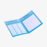 Terminkarte, gefalzt auf DIN A7 (7,4 x 10,5 cm), vertikaler Mittelfalz, 4-seitig, 4/4-farbig