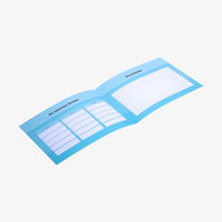 Terminkarte, gefalzt auf DIN A7 quer (10,5 x 7,4 cm), vertikaler Mittelfalz, 4-seitig, 4/4-farbig